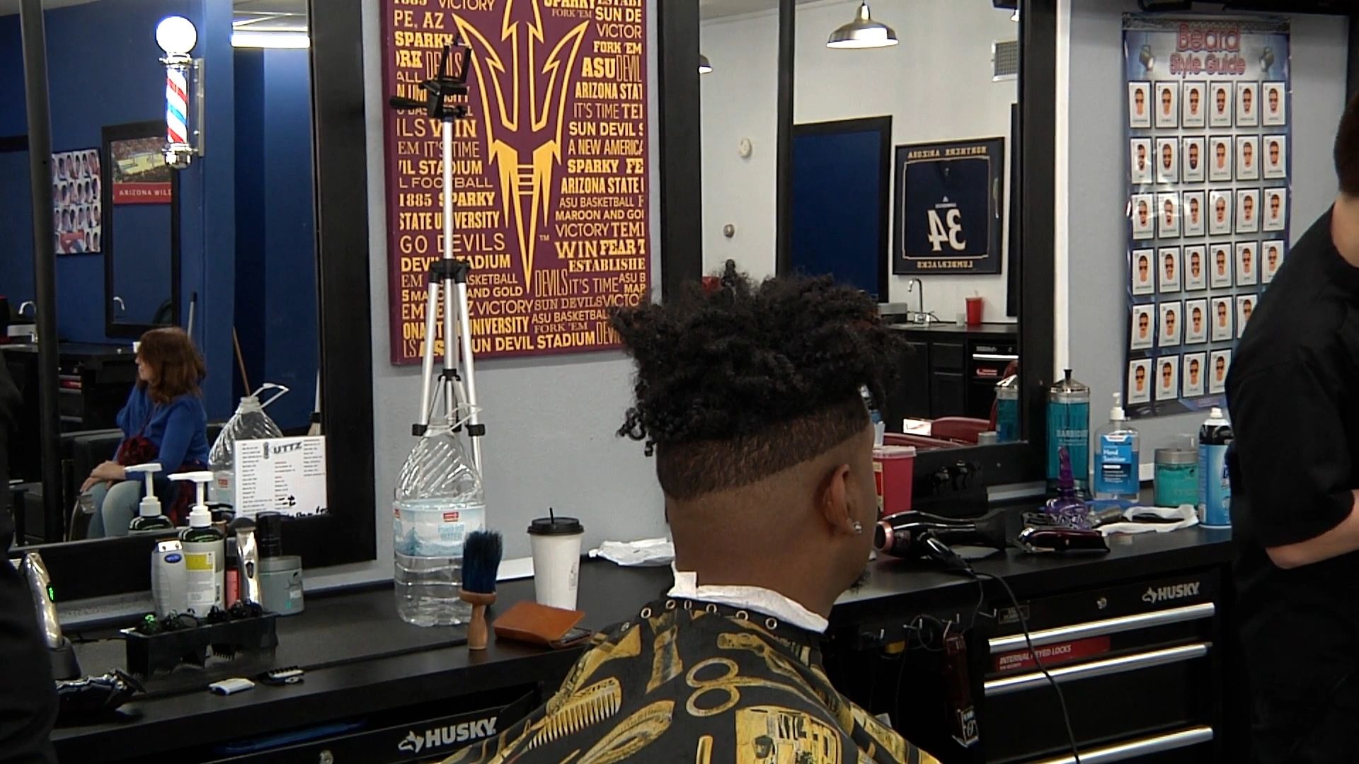 Barbershop interior